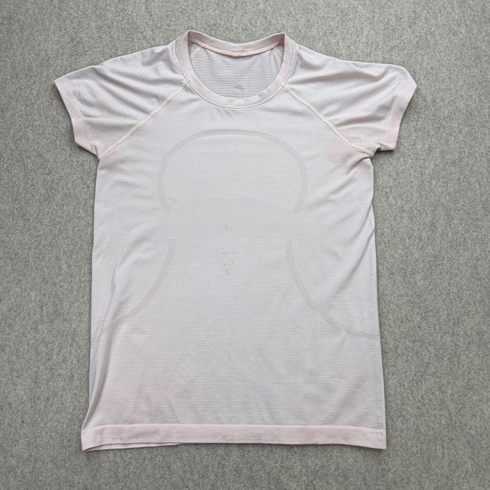 Lululemon Swiftly Tech Short Sleeve Women 8 Pink Athleisure Activewear Gorpcore